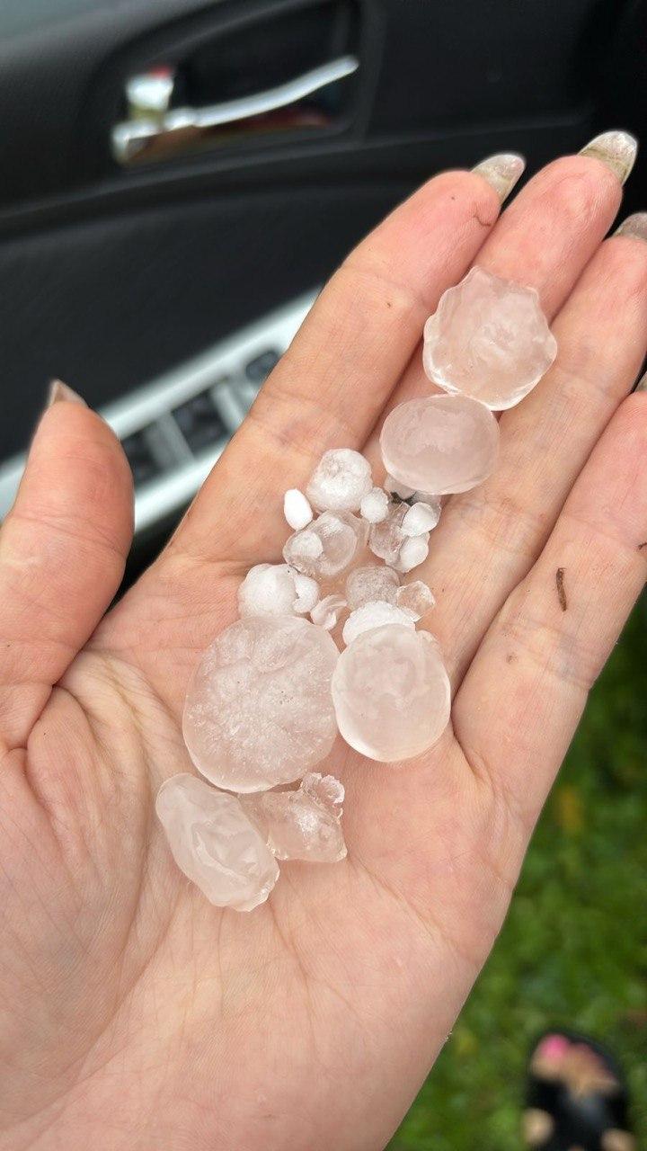 Фото Крупный град обрушился на Новосибирскую область 4 - Сиб.ФМ Фото Крупный град обрушился на Новосибирскую область 4